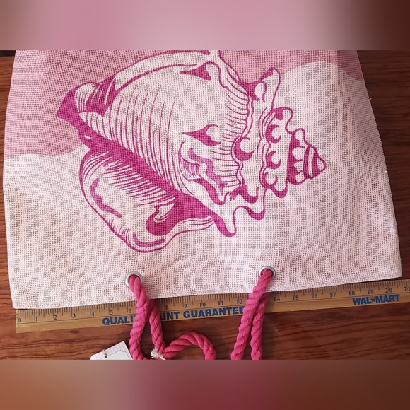 NWT Paradise Bags Beautiful Pink 🩷 beach ⛱️  Tote - Picture 12 of 17